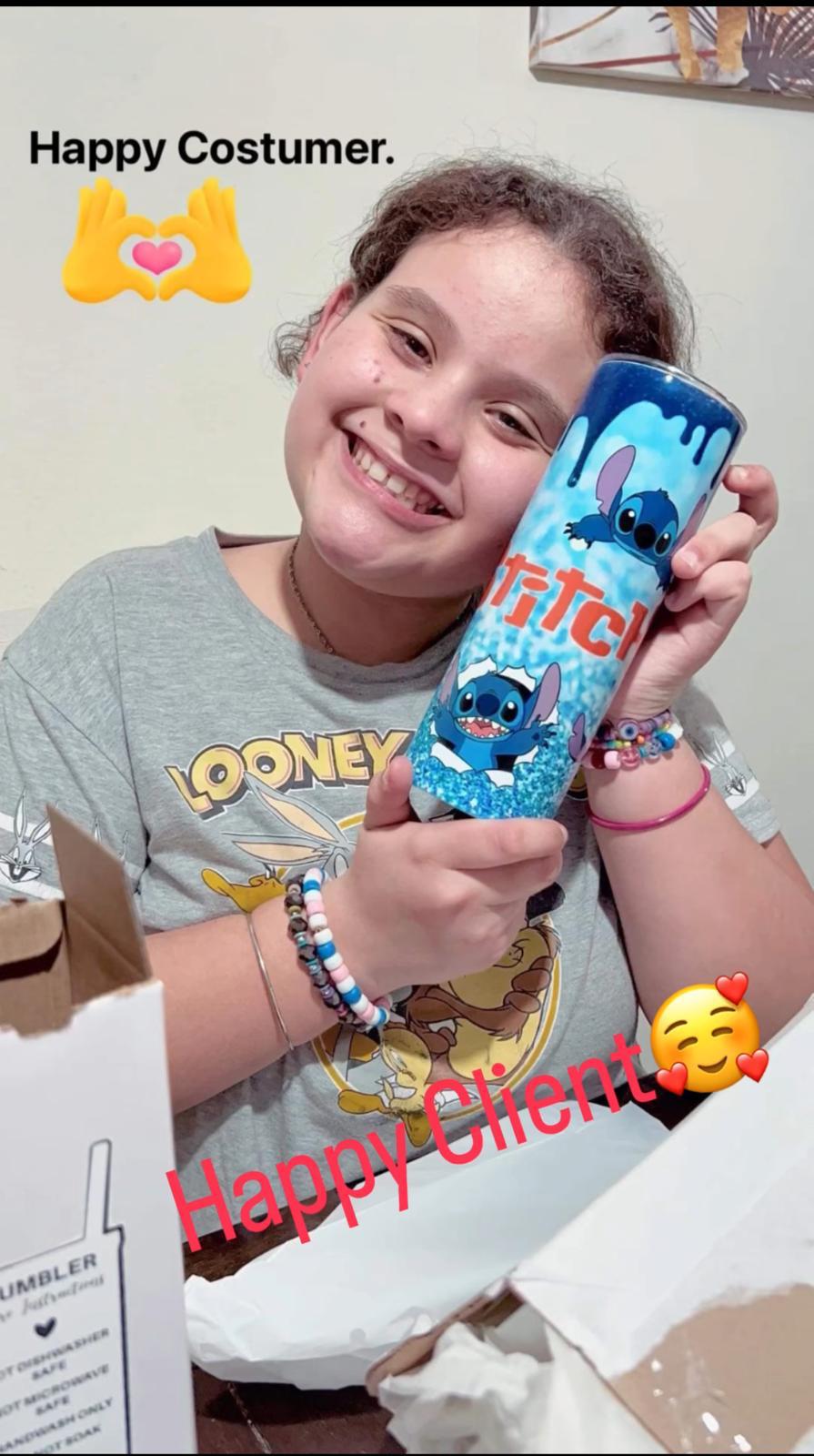 Happy Costumer with Stitch design